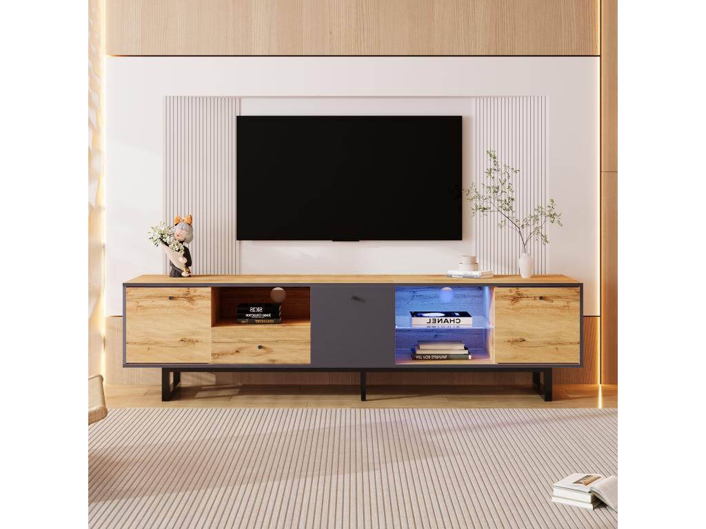 Natural Glass TV Stand