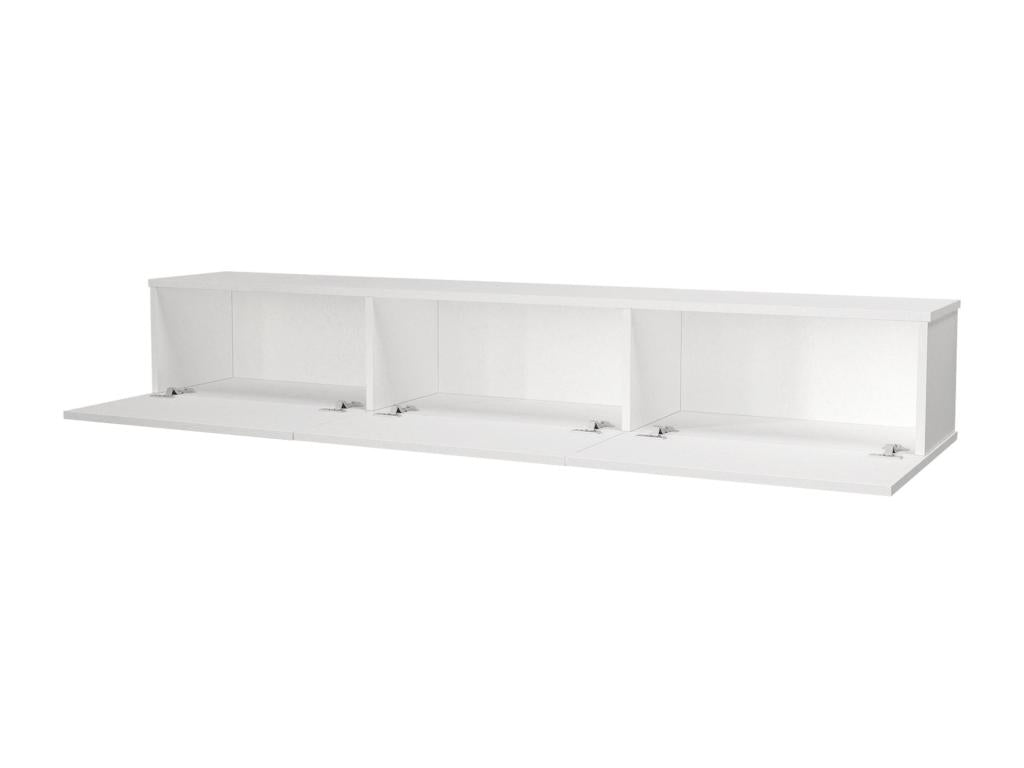 White TV Stand, 180 x 31 x 29.5 cm