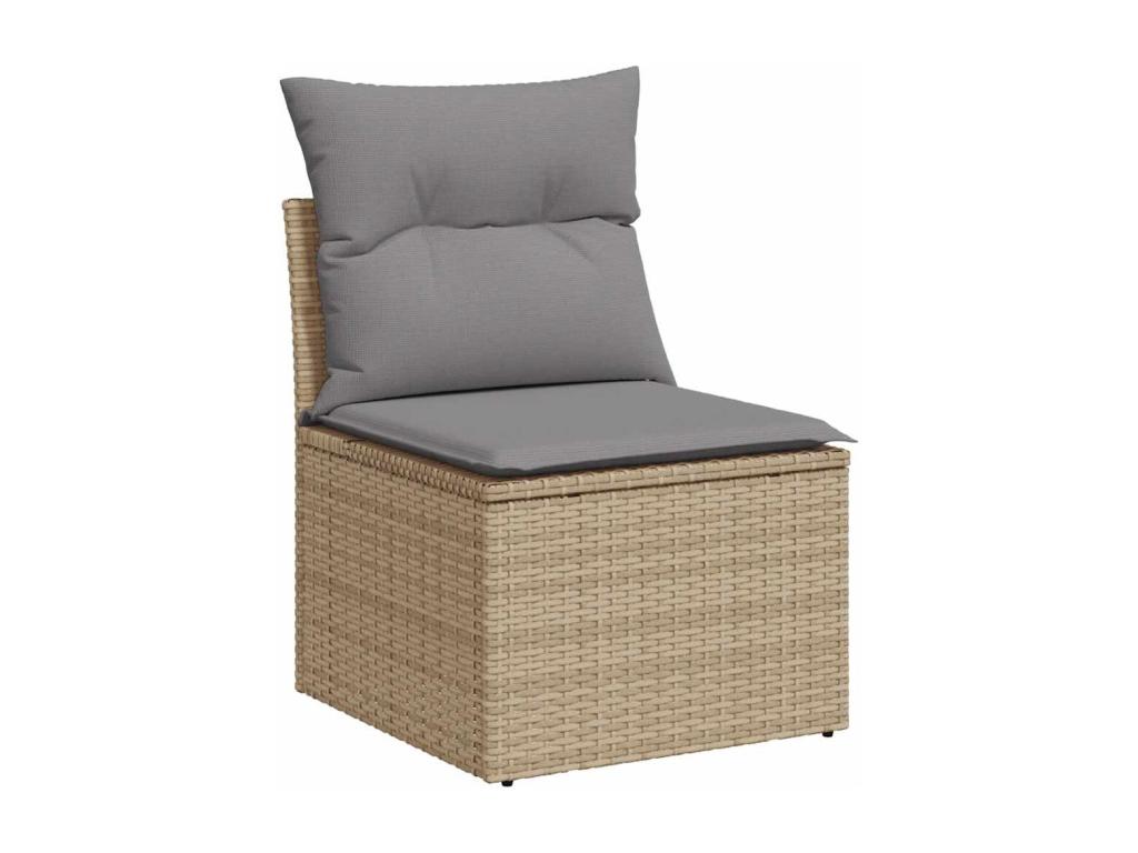 Beige Woven Resin Wicker Outdoor Furniture Set - dlz1766572548379