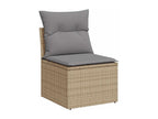 Beige Woven Resin Wicker Outdoor Furniture Set - dlz1766572548379