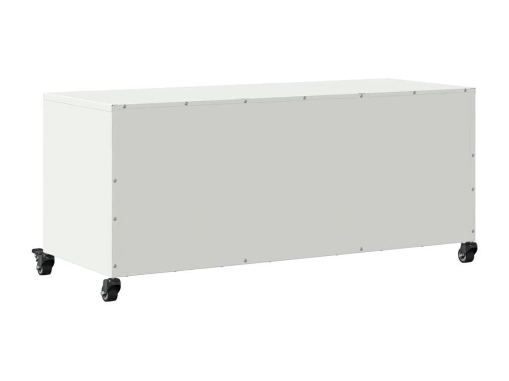 White TV Stand, 100.5 x 39 x 43.5 cm