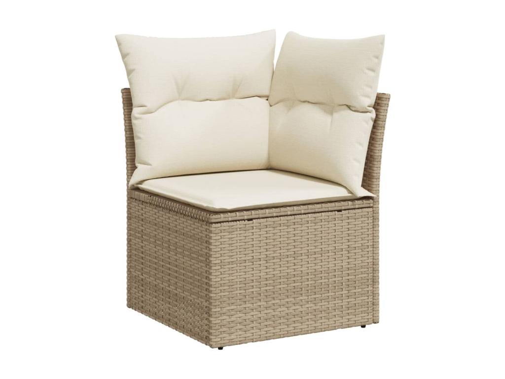 Beige Woven Resin Wicker Outdoor Furniture Set - dlz1766572490484