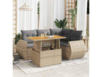 Beige Woven Resin Wicker Outdoor Furniture Set - dlz1766572548379