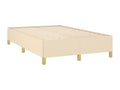 Beige Fabric Bed Frame, 120 x 190 cm