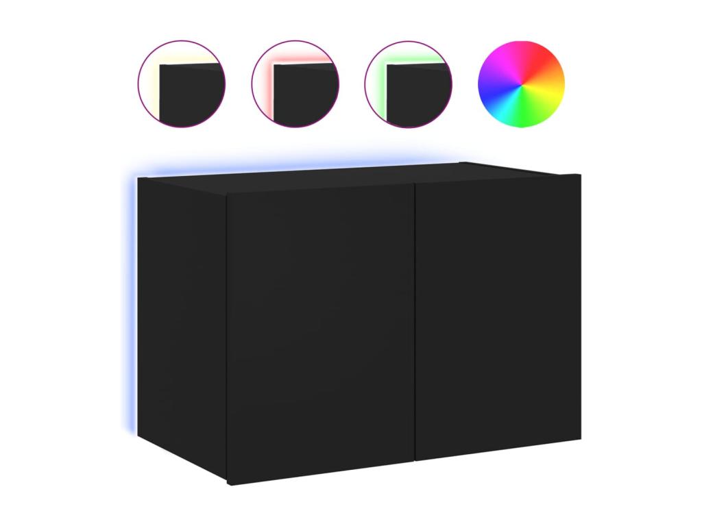 Black TV Stand, 60 x 35 x 41 cm