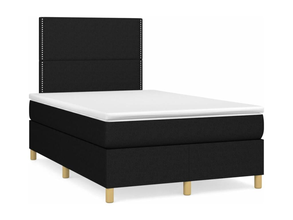 Black Fabric Mattress, 120 x 200 cm