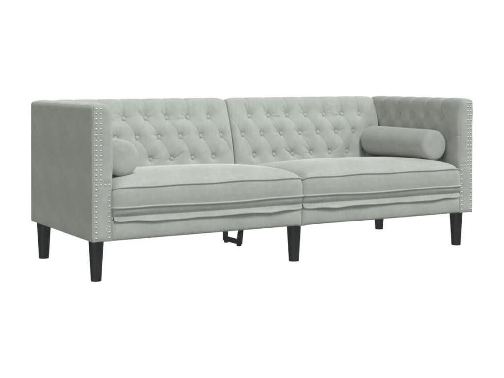 Gray Velvet Sofa