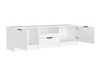 White Engineered Wood TV Stand, 140 x 35 x 40 cm