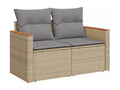 Beige Woven Resin Wicker Outdoor Furniture Set - dlz1766572758488