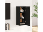 Black Engineered Wood Wardrobe, 35 x 34 x 90 cm