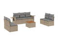 Beige Woven Resin Wicker Outdoor Furniture Set - dlz1766572586705