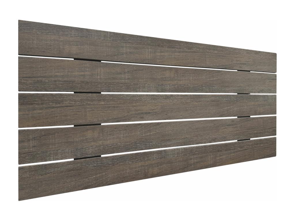 Brown Oak Wood Bed, 110 x 46 cm