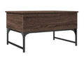 Brown Oak Wood Coffee Table, 70 x 50 x 40 cm