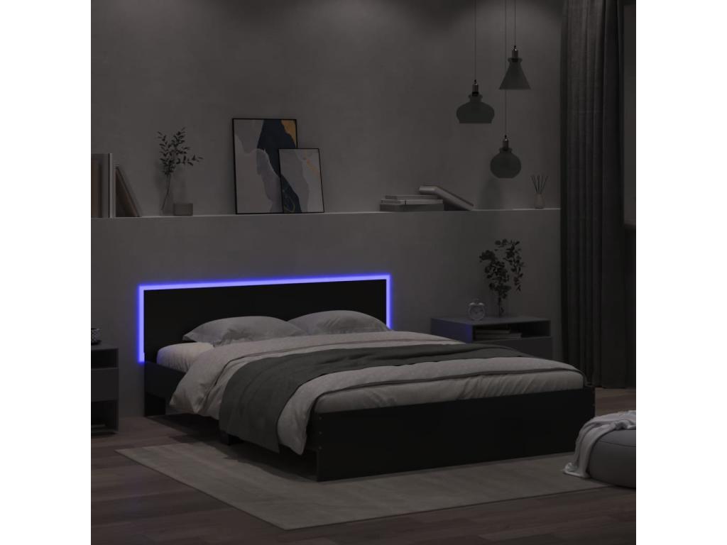 Black Bed Frame, 160 x 200 cm