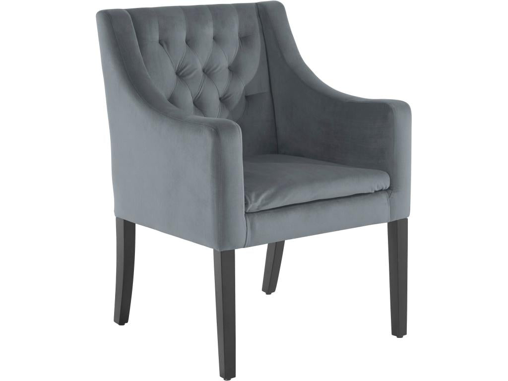 Gray Velvet Chair