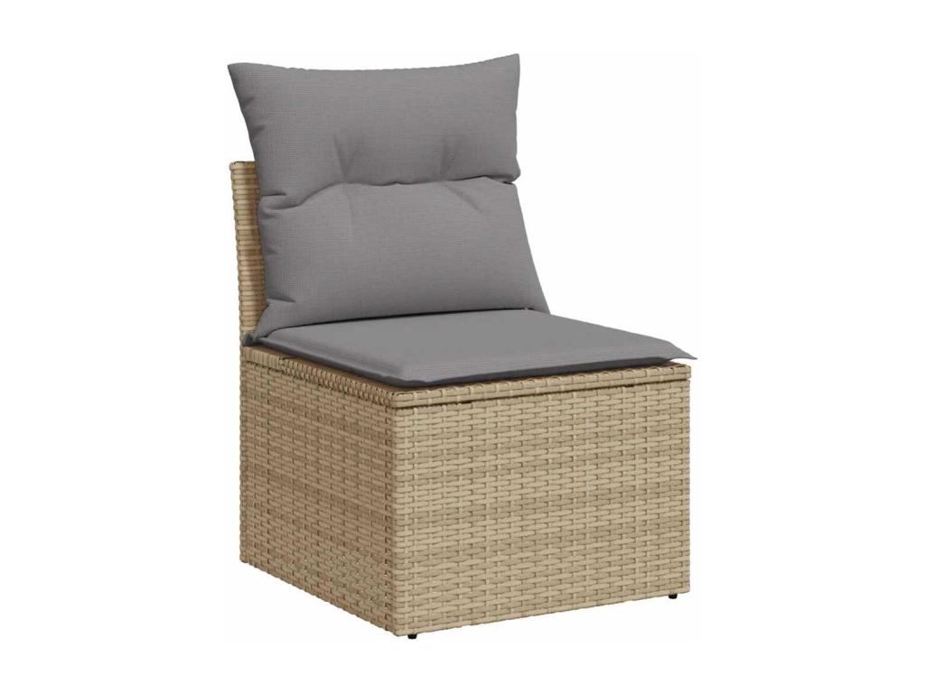 Beige Woven Resin Wicker Outdoor Furniture Set - dlz1766572868691