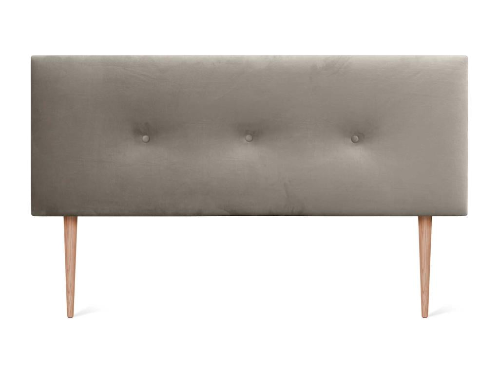 Brown Velvet Bed, 160 x 115 cm