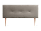 Brown Velvet Bed, 160 x 115 cm