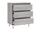 Gray Engineered Wood Sideboard, 60 x 35 x 70 cm
