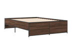Brown Engineered Wood Bed Frame, 120 x 200 cm