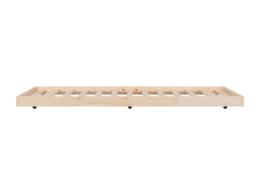 Natural Pine Wood Bed Frame, 90 x 200 cm