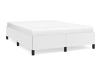 White Faux Leather Bed Frame, 140 x 190 cm