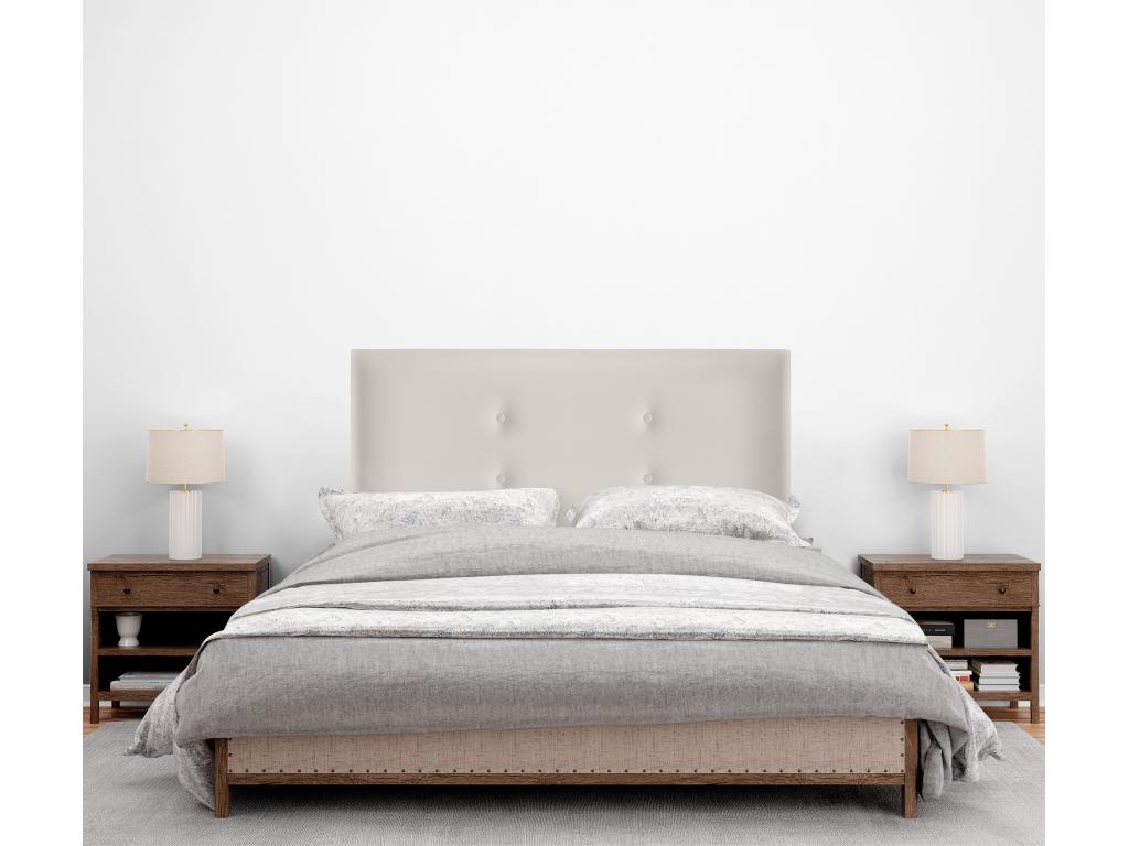 White Faux Leather Bed, 105 x 50 cm