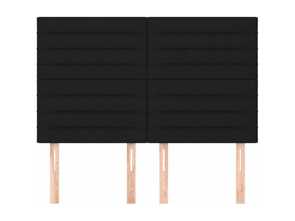 Black Fabric Bed, 72 x 5 x 78 cm