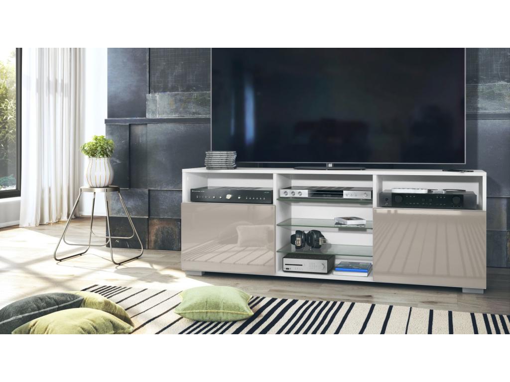 White TV Stand, 146 x 54 x 35 cm