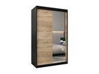 Black Wardrobe, 120 x 62 x 200 cm