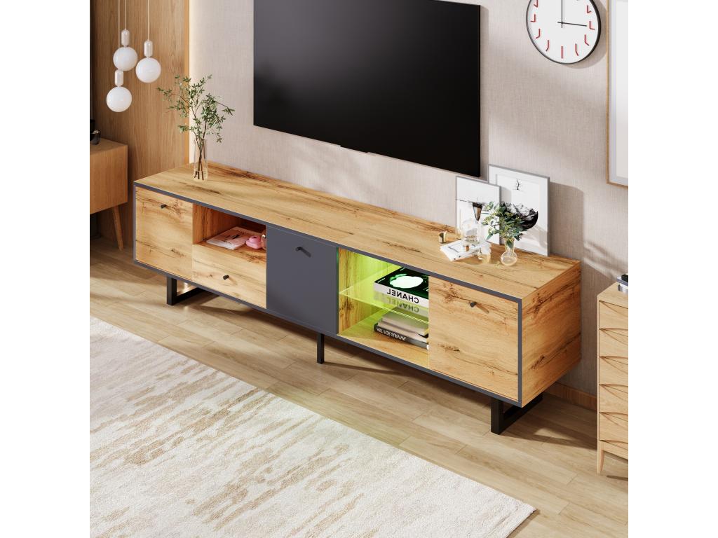 Natural Glass TV Stand