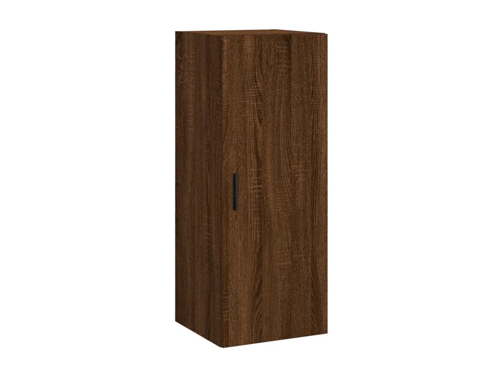 Brown Oak Wood Wardrobe, 34.5 x 34 x 90 cm