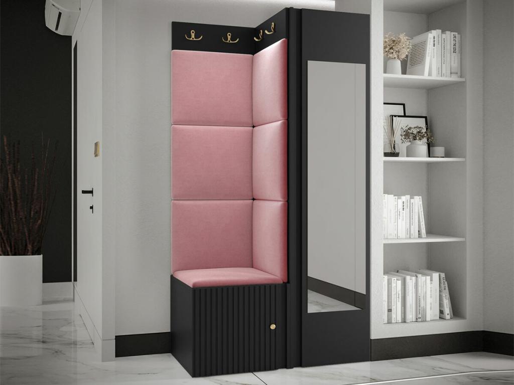 Black Home Furniture, 186 x 82 x 46 cm