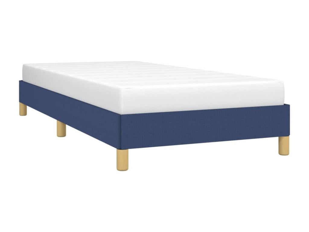 Blue Fabric Bed Frame, 90 x 190 cm