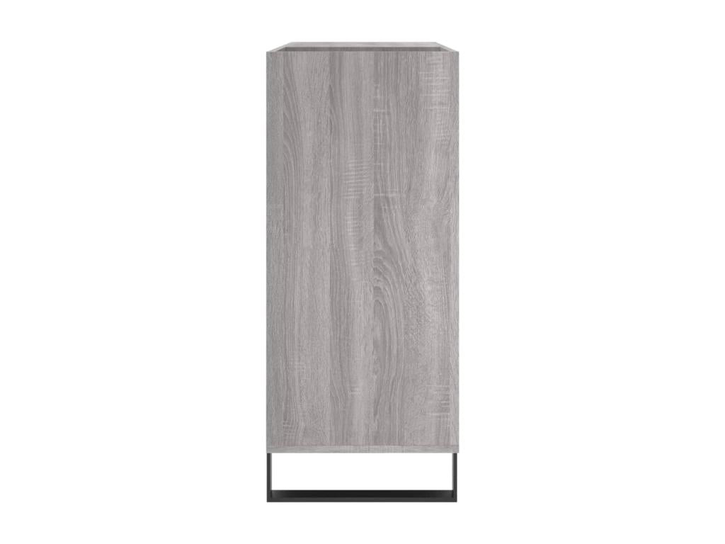 Gray Engineered Wood Wardrobe, 84.5 x 38 x 89 cm
