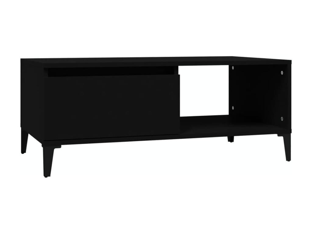 Black Coffee Table, 90 x 50 x 36.5 cm