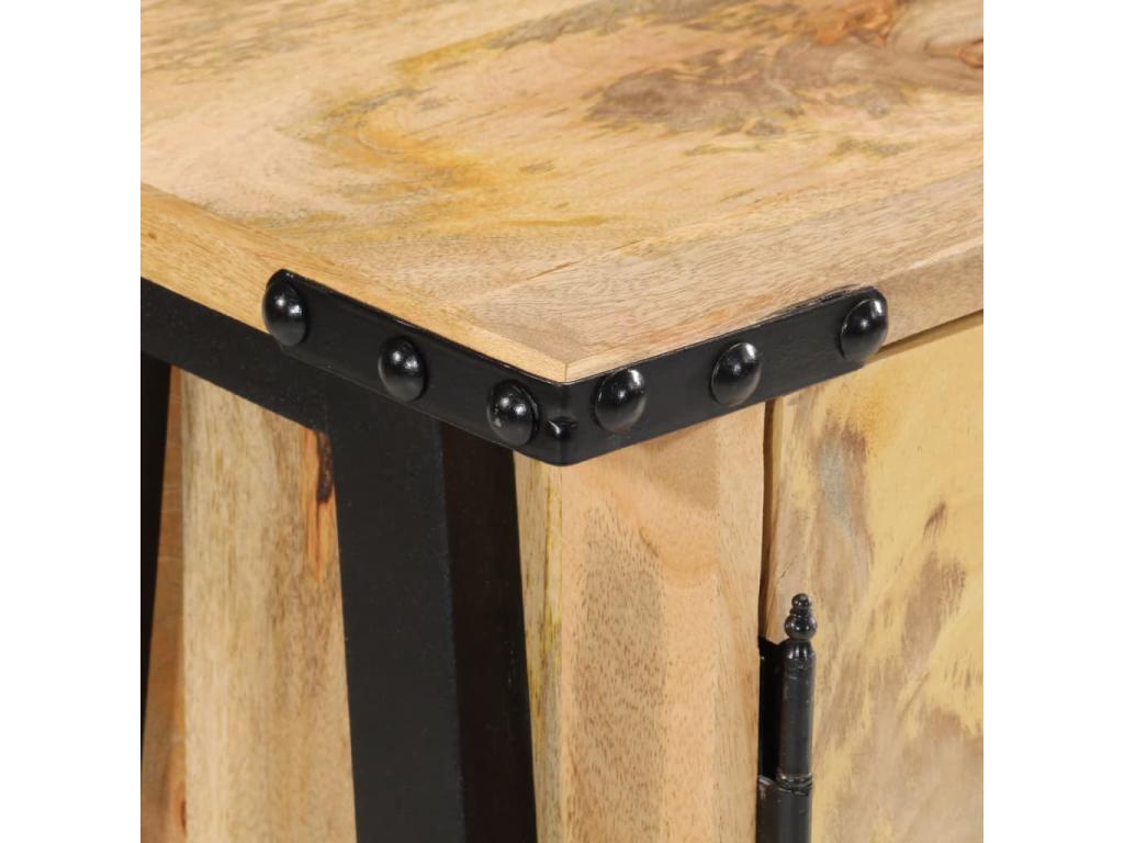 Brown Solid Wood Sideboard, 88 x 30 x 69 cm