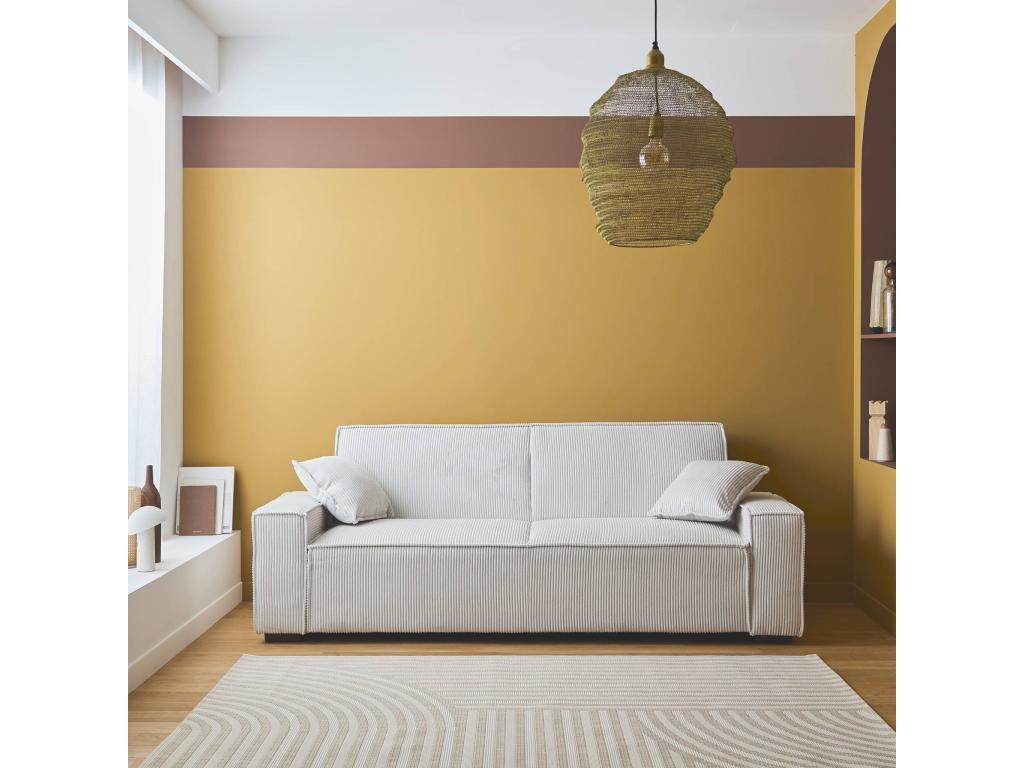 White Velvet Sofa Bed