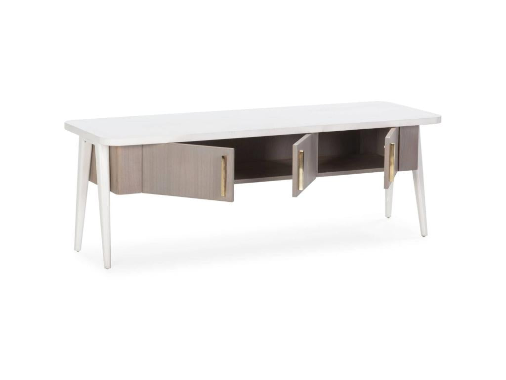 White TV Stand, 150 x 50 x 51 cm