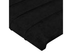 Black Fabric Bed, 163 x 16 x 118 cm