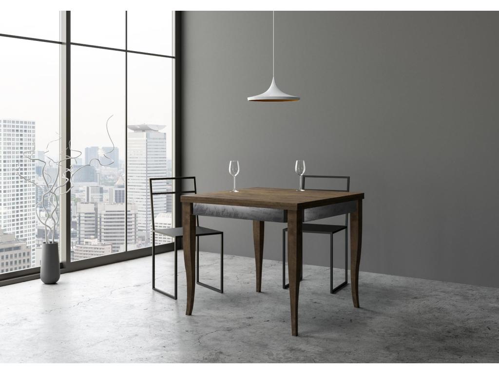 Brown Table, 90 x 90 cm