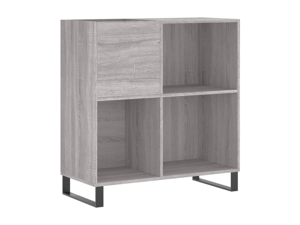 Gray Engineered Wood Wardrobe, 84.5 x 38 x 89 cm