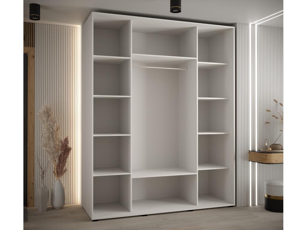 White Wardrobe, 190 x 60 x 235.2 cm