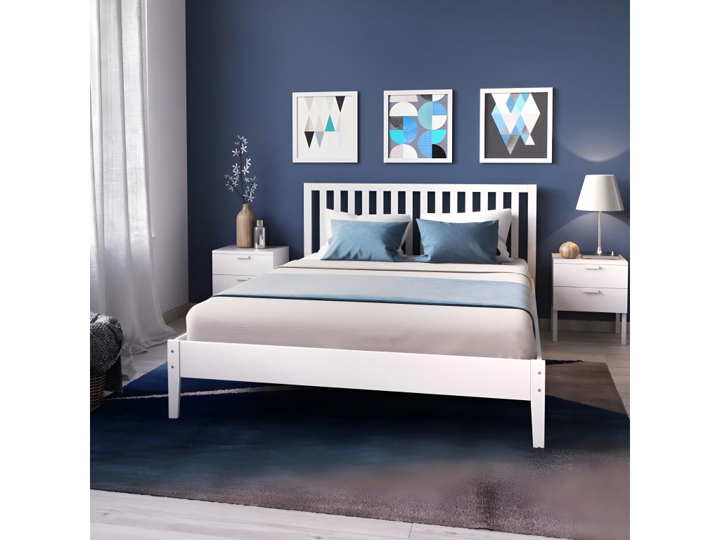White Bed, 140 x 190 cm - dlz1766572595626