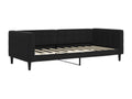 Black Velvet Bed, 90 x 190 cm