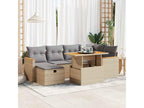 Beige Woven Resin Wicker Outdoor Furniture Set - dlz1766572668359