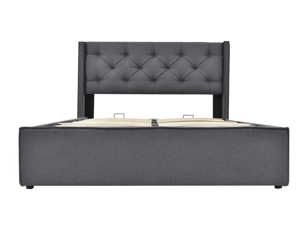 Gray Bed, 140 x 200 cm - dlz1766572626373