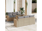 Beige Woven Resin Wicker Outdoor Furniture Set - dlz1766572868691