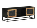 Brown Solid Wood TV Stand, 110 x 30 x 40 cm