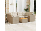 Beige Woven Resin Wicker Outdoor Furniture Set - dlz1766572538046